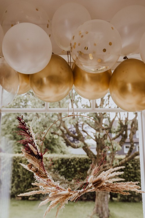 Gettingready Dekoration Luftballons Trockenblumenhoop