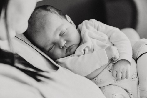 Ein schlafendes Baby.