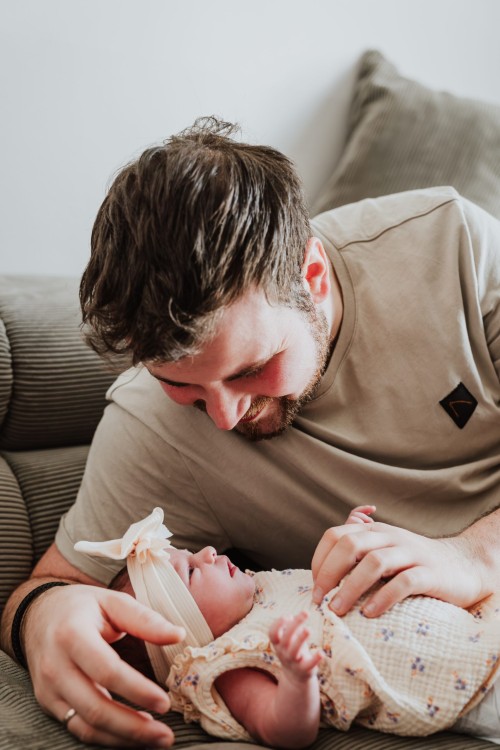 Papa und Tochter