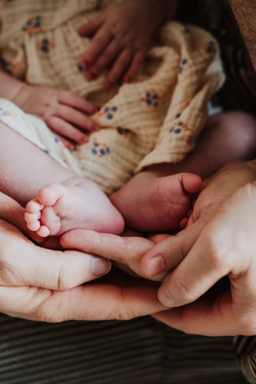 Babyfüße Newbornshooting